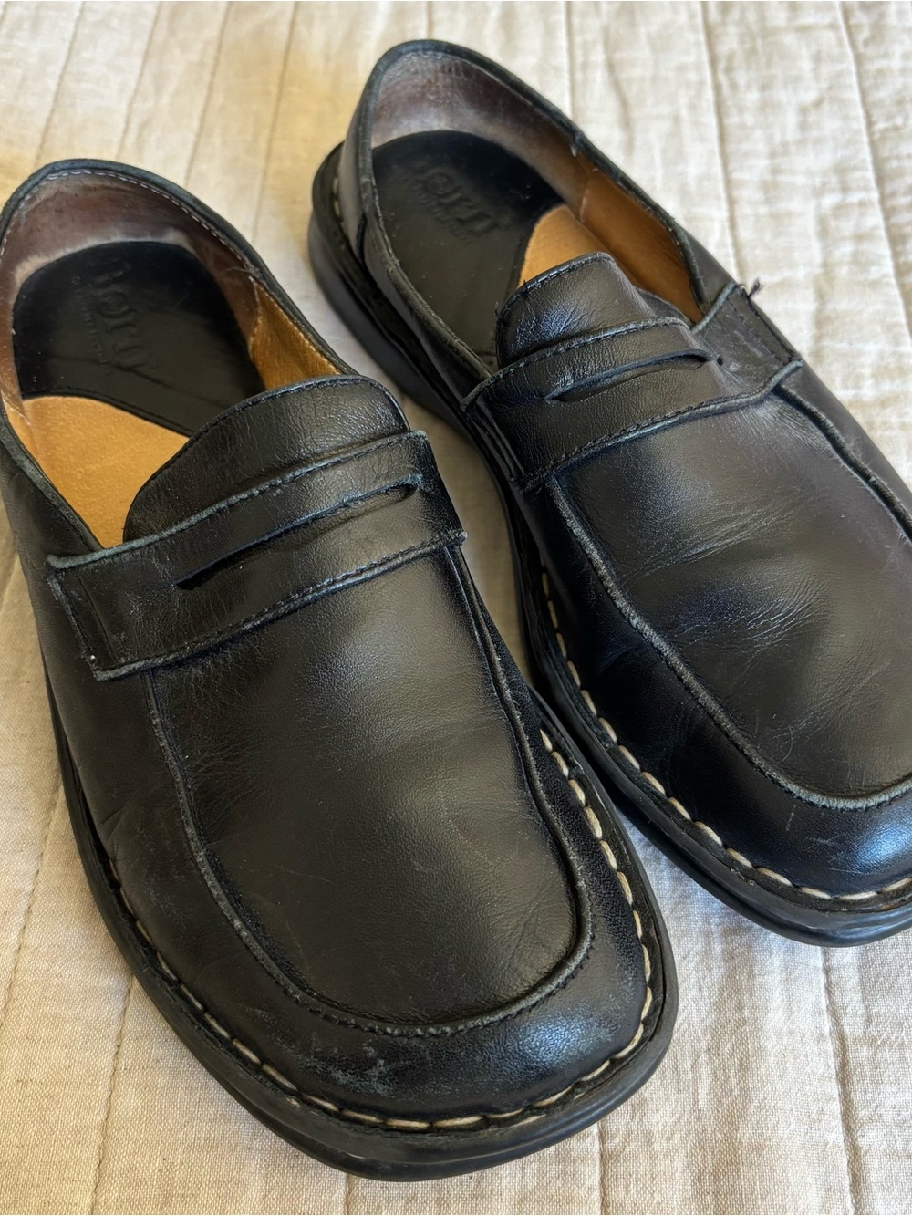 🍂fall shoes Black Leather Penny Loafers